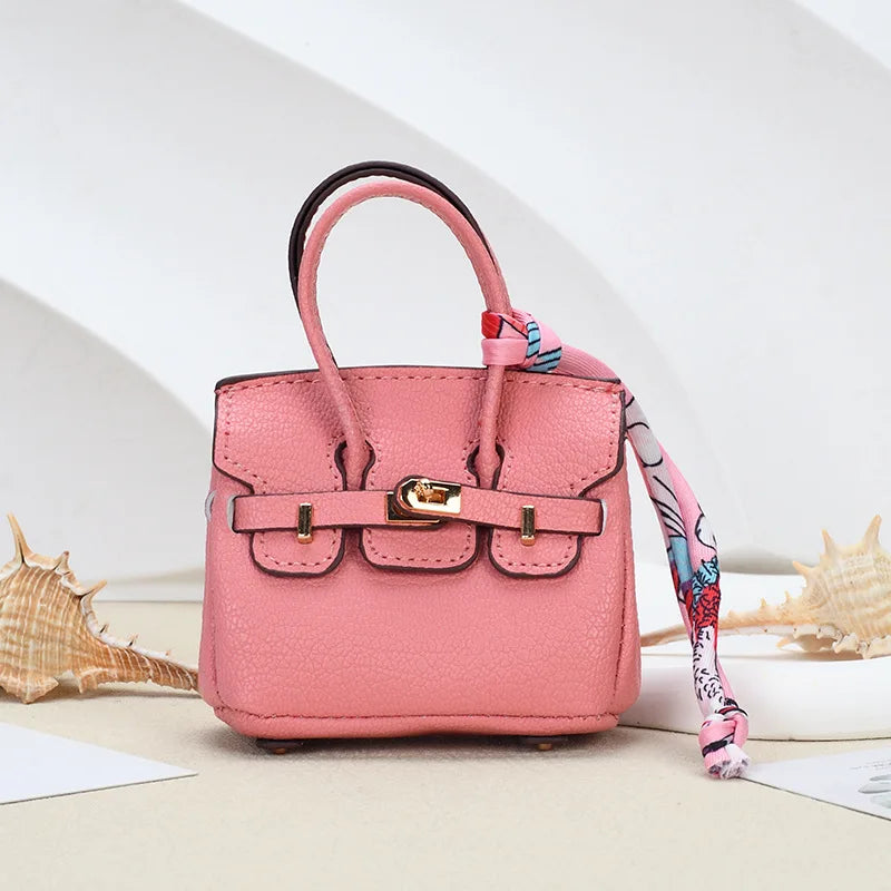 Mini Handbag Bag Charm (Pink)