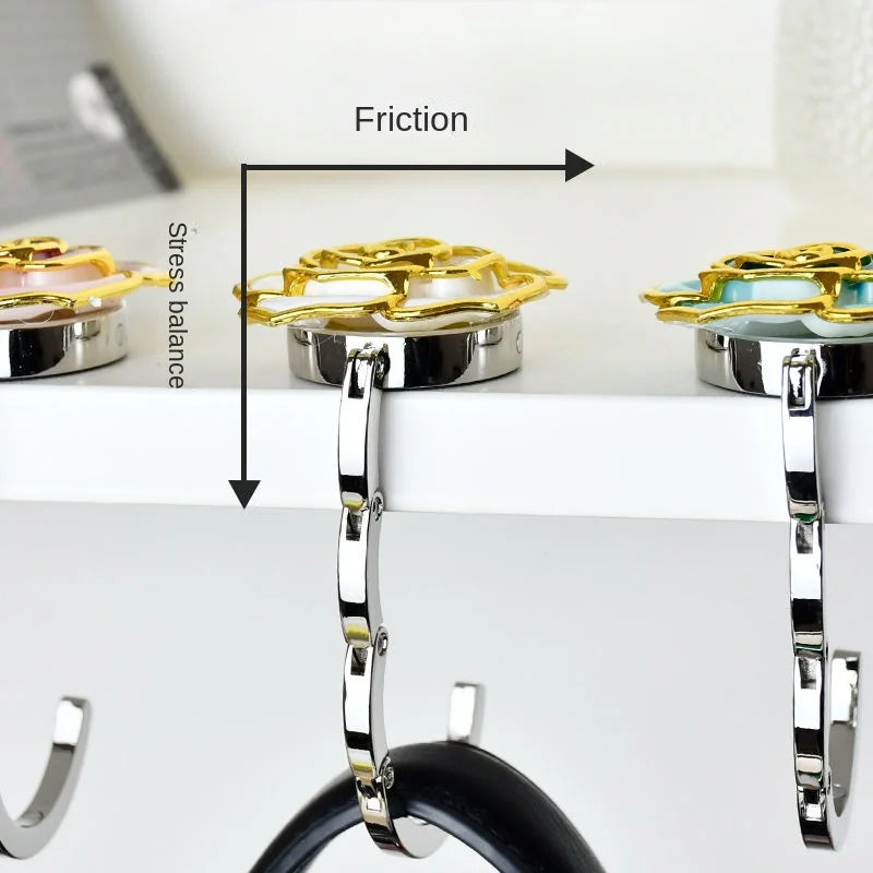 Rose Foldable Hanging Bag Holder