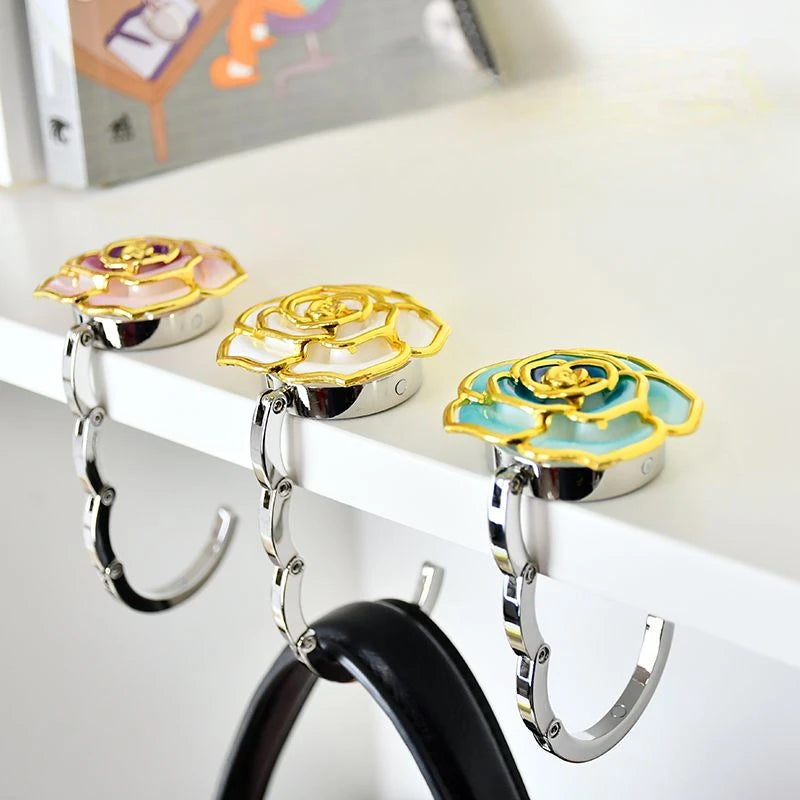 Rose Foldable Hanging Bag Holder