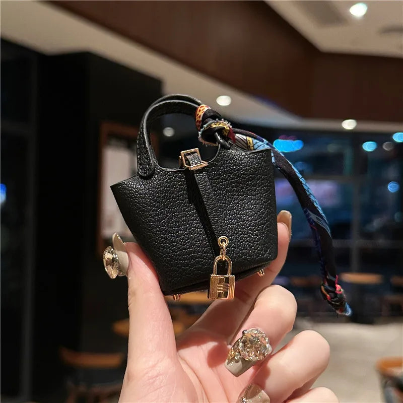 Mini Handbag Bag Charm (Black)