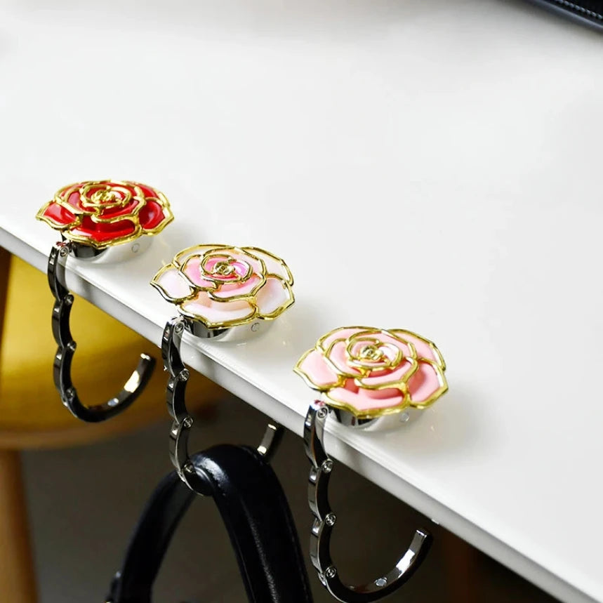 Rose Foldable Hanging Bag Holder