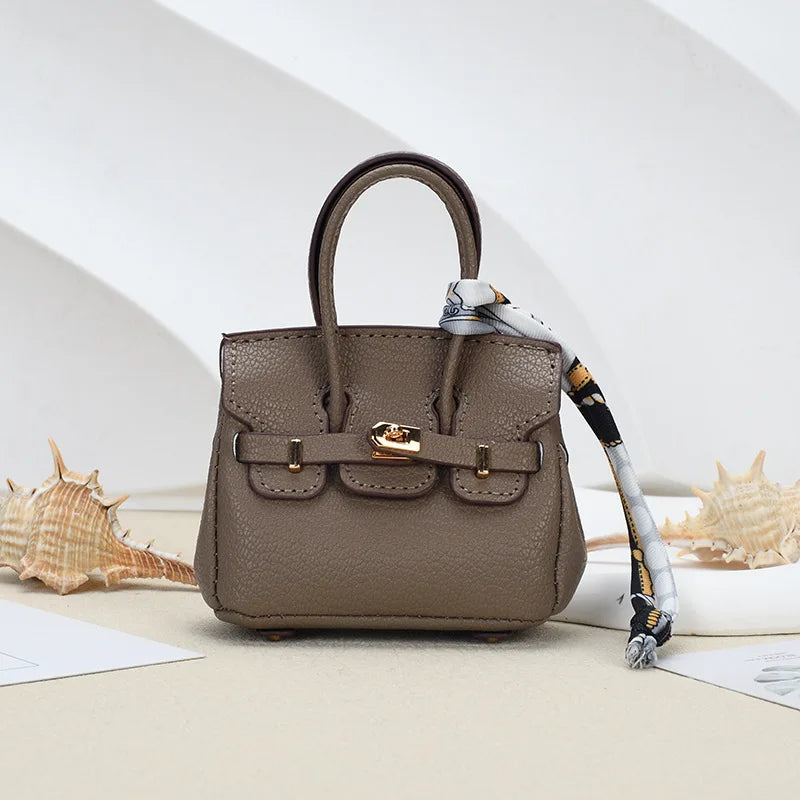 Mini Handbag Bag Charm (Grey)