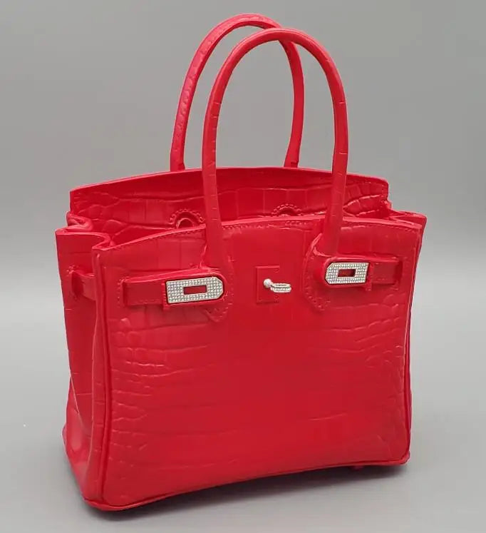 Luxury Handbag Flowers Vase (Red)